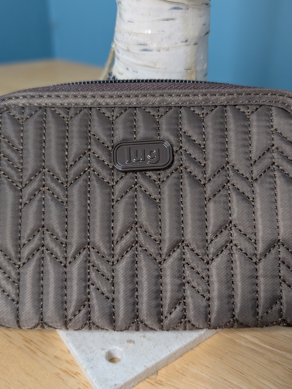 Lug Rodeo Quilted Wallet - Taupe - Picture 2 of 10